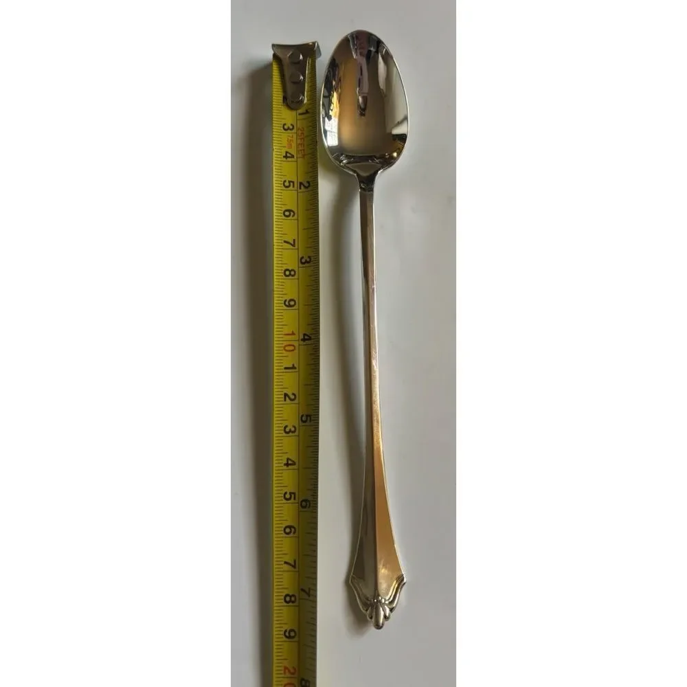 Rare~ Oneida Community Belcourt Silverplate Iced Tea Spoon ~ New